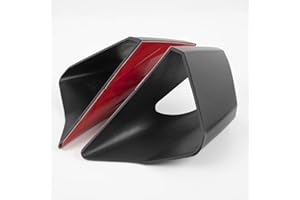 FAYEDENICY Motorrad Front Winglets Verkleidung Luftstrom Windabweiser Aerodynamische Seitenflügel Schutzabdeckung Dekorative Body Kits Zubehör für CBR650R CBR 650 R CBR 650R 2019 2020 2021 (Schwarz)