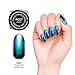The Ultimate Rainbow Mermaid Chrome Nail Powders by ThumbsUp Nails (P007 Twilight Emerald)