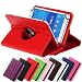Produktbild Universal Rotation Tasche für Tablet Modelle in 7, 8 oder 10 Zoll Größe Case Schutz Hülle Cover (7 Zoll, Rot)