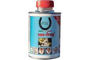 Lucky Fox SOS FROG® Soluzione per Zoccoli, Igienizzante per il Fettone del Cavallo, Combatte i Batteri, Aiuta la ricrescita dei Tessuti Danneggiati, Indicato in presenza di Tarlo, 500ml
