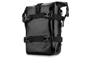 Shkalacar Torba boczna na zderzak motocyklowy, 8 l, w pełni wodoszczelna torba motocyklowa, może być używana jako torba na ramię