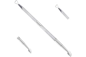 Gel Polish Remover Tool Cuticle Scraper Nail Pusher for Gel Nails Nail Dirt Cleaner Tool, Stainless Steel By Sizler Beauty