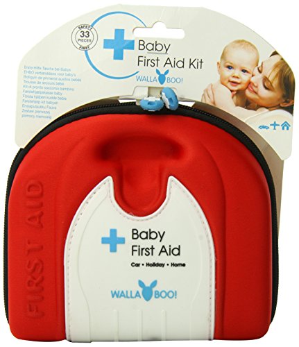 Wallaboo Baby First Aid Kit for Newborns - Red