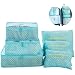 Produktbild Switty 6pcs Spielraum-Speicher-Beutel-Kleidung Verpackung Koffer Reisegepäck Organizer Blauer Würfel-Beutel-Taschen
