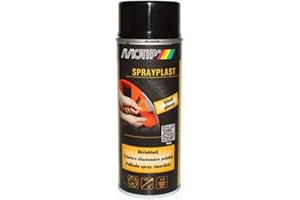 AEROSOL PEINTURE PELABLE SPRAYPLAST MOTIP NOIR BRILLANT 400ML