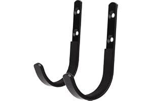 Vomeko 2PCS Metal Gun Rack Förvaringsgevär Hagelgevärskrokar För Bågskytteutrustning - Med J Hook Bågskyttebågehängare,Väggmonterade Förvaringskrokar