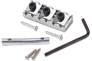 Alnicov Guitar Locking Nut and String Tension Bars String Retainers 42mm for Floyd Rose Tremolo Bridge Chrome