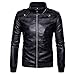 Produktbild Lederjacke Herren UFODB Männer Bikerjacke Motorradjacke Funktionsjacke Freizeitjacke Overcoat Wetterschutzjacke Hardshelljacke Softshelljacke Mantel