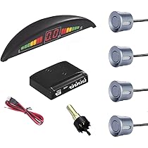YMYNY - Kit 4 Sensori Di Parcheggio Con Display LED E Cicalino Suono Grigi 88755835 - Foto 7