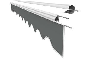 VANA Awning Fabric Valance for 3.5 m Awning Replacement Fabric Awning Cloth Canopy Sun Protection Only Valance Ready Sewn Size 3.38 x 0.21 m Design SPD008