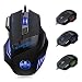 Produktbild Mäuse, ourmall 3200 DPI 7D LED optische USB Wired Gaming Maus Mäuse mit 6 Tasten für Pro Gamer