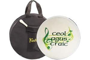Koda Irish Bodhran 12" x 3" with Bag & Beater (Ceol Agus Craic)