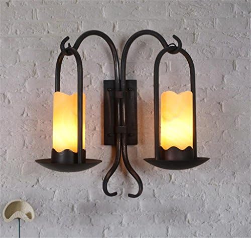 Flash-Headed Retro wall sconce Restaurant Living room lamps Creative Marble wall sconce