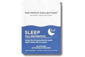 The Patch Collection® - Deep Sleep Aid Patches | Melatonin, Valerian Root, Passion Flower, Magnesium for Nighttime Support | Vegan Friendly Waterproof Patch, Latex Free (Pack of 15)