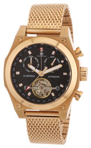 Constantin Durmont Herren-Armbanduhr XL Colbert Analog Automatik Edelstahl beschichtet CD-COLB-AT-RGM3-RGRG-BK Constantin Durmont Herren-Armbanduhr XL Colbert Analog Automatik Edelstahl beschichtet CD-COLB-AT-RGM3-RGRG-BK