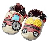  Jinwood designed by amsomo - Tractor & Trailer BEIGE - Soft Sole, EU 20/21