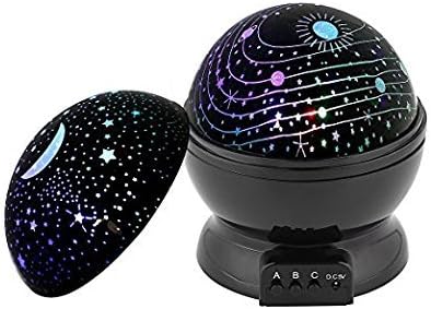 Star Night Light Projector │ SuperLights Multicolour Changes Romantic 360 degree Rotating Cosmos Star Sky Moon Sleep Night Light Lamp In Bedroom Livingroom for Baby Kids Adults Nursery