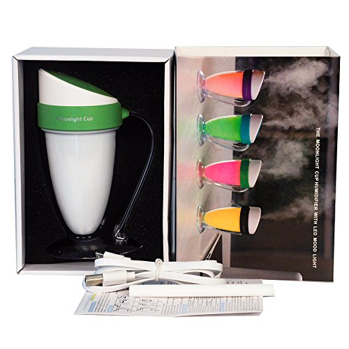 YCTA 110ML Aroma Diffuser,Ultraschall Nebel Luftbefeuchter Kaltnebel Aromatherapie ätherisches Öl Düfte Diffusor Elektrische Duftlampe mit 7 LED Farbwechsel - 9