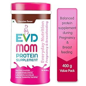 Konverge Evd Mom Protein Supplement For Pregnancy And Breastfeeding Whey Protein 28 Vitamins And Minerals Cholestrol Trans Fat Gluten Free Chocolate Flavor Amazon In Health Personal Care
