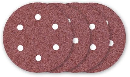 MioTools Fox Hook & Loop Sanding Discs, 150 mm, 6 Holes, Grain 120, f. Random Orbital Sanders (PU 50)