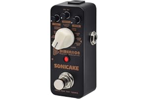 SONICAKE Modulación digital Efectos de guitarra Pedal 11 Modo de Phaser, Flanger, Chorus, Tremolo, Vibrato, Autowah & Sampling 5th Dimension