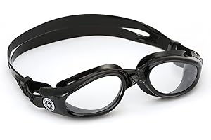Aqua Sphere Kaiman Regular Fit Swimming Goggles Clear Lens / Clear Frame