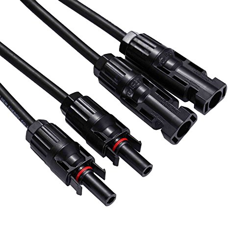 Fafada 2 MC4 Solarkabel Y Stecker Verteiler Buchse Solarpanel Photovoltaik Kabel 1 Paar - 4