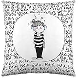 COJIN CON RELLENO BLA BLA BLA LA VOLATIL (50 x 50 cm)