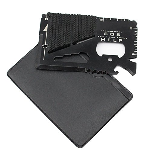 KAIKSO-IN Zweck Pocket Kreditkarte Survival Outdoor Camping Tools 14 in 1 Multi