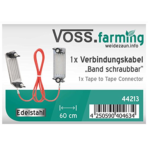 Band-Verbindungskabel, schraubbar, 80cm, NIRO-EDELSTAHL für den Weidezaun - 2