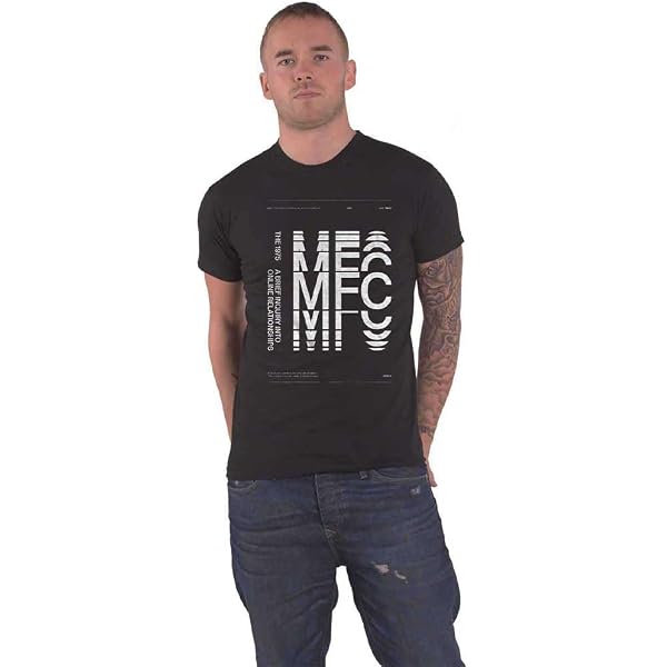The 1975 Official Logo T-Shirt - Band Merch Unisex Tee In Black - View #5