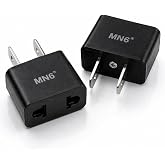 MN6 M007 Amerikan Priz d&ouml;n&uuml;şt&uuml;r&uuml;c&uuml;/T&uuml;rk Fişi Amerikan Sistemine &Ccedil;eviren Adaptor Fiş, Siyah, 2