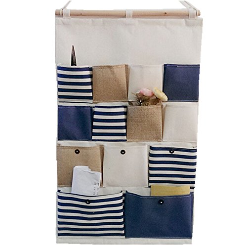 Preisvergleich Produktbild CIDBEST® Kreative Mode Baumwollbeutel Wand hängenden Beutel 13 Tasche Tür zurück Aufbewahrungstasche Hängende Rückwand hing Türtasche Baumwolltuch Anti-Schimmel / Anti-Bakteriell Christmas Utensilo 45*75CM Mehrschicht-Aufbewahrungstasche Hängeorganizer Multifunktionale Wohnzimmer Schlafzimmer Bad Utensilo