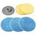 Produktbild Homitt Reinigungsschwamm Scheuerschwamm Set austauschbar, Spin Scrubber Ersatzbürsten Bürstenkopf geeignet für Spin Scrubber Bürsten inkl. 3er Reinigungstuch, 2er Schwamm und 1er Bürstenanschluss