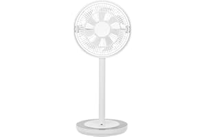 Kamome Family, Standventilator, Tischventilator, extrem leise (max. 43 dB), 4 Geschwindigkeiten, horizontale Schwingung, höhenverstellbar, Timer, Abschaltautomatik, Fach für Aroma-Öl, Fernbedienung