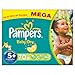 Pampers Baby Dry Nappies, Size 5+ (Total 70 Nappies)