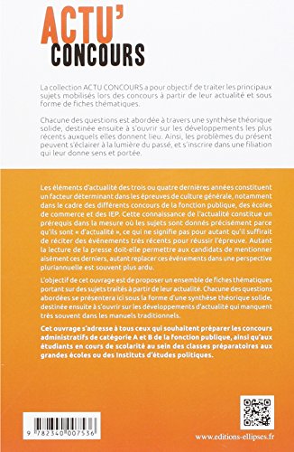 Book's Cover of Culture Générale 2016-2017 Concours Administratifs Sciences Po Licence