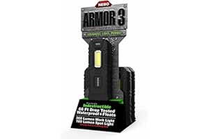 NEBO 6526 Armor 3 - Torcia e luce da lavoro, 360 lumen