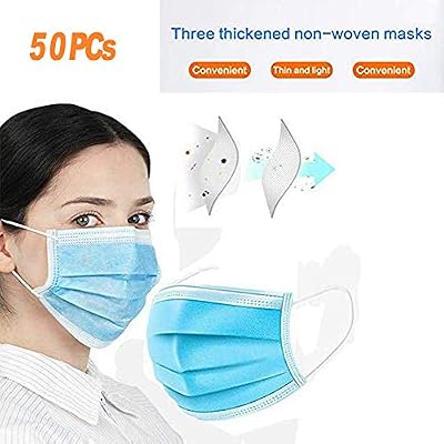 YDYL-LI Tissus Non-Tissés, Pattes Élastiques Jetables, Confortable Et Sûr, Filtres, Une Protection Efficace, Anti-Poussière, pour La Plupart des Gens