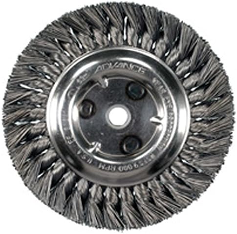 ADVANCE BRUSH --- SKU # --- 410-81960 81960 --- 6" STANDARD TWIST KNOT WHEEL LONG FLAG .012 SS --- 1 EACH *** PRODUCT SHIPS DIRECT FROM THE USA, AND MAY REQUIRE CUSTOMS IMPORT CLEARANCE.
