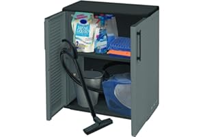 ‎GARPET GarPet Gartenschrank Wetterfest Outdoor Kunststoff Schrank Kunststoffschrank Haushaltsschrank Mehrzweckschrank Balkonschrank Geräteschrank Terrassenschrank