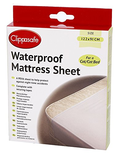 Clippasafe Cot Waterproof Mattress Sheet