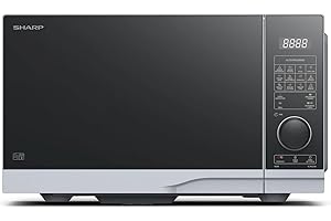 Sharp YC-PG254AE-S four Micro-ondes 25 litres + Grill, Noir commandes semi numériques