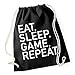 Produktbild Certified Freak Eat Sleep Game Repeat Gymsack Black