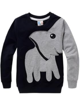 Little Sorrel Kinder Grün Yellow Elephant Baumwolle Langarm shirts 1-6 Jahren Pullover