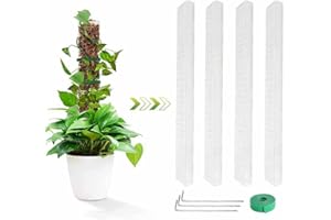 ARMYJY Kunststoff-Moosstange, Pflanzenstützen, stapelbarer Moosstab für Monstera, Innen-Kletterpflanzen Unterstützung für Topfpflanzen moosstange Kunststoff