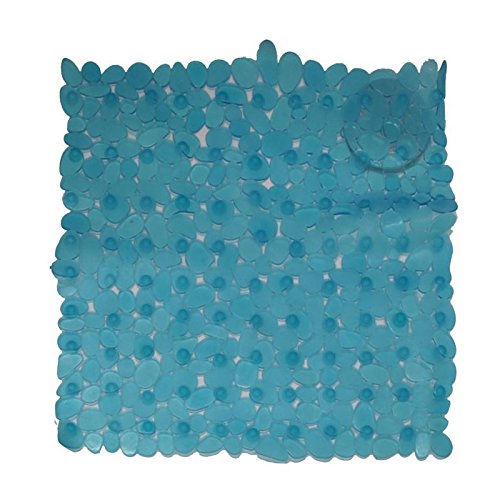 Carpemodo Duscheinlage Duschmatte Antirutschmatte Sicherheitseinlage 100% PVC Grösse 52 x 52 cm Farbe Türkis