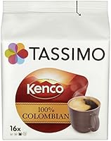 Tassimo Kenco Colombian Coffee Pods (Case of 5, Total 80 pods, 80 servings)