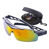 【SOBRE LOS VIDRIOS】 Con el marco interior extraíble para lentes miópicos, las gafas de sol están perfectamente diseñadas para los entusiastas de deportes al aire libre miopes. Su superficie suave se siente suave en la cara, y es difícil caerse cuando haces actividades al aire libre.
