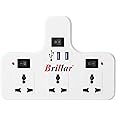 Brillar Multiplug with Fast Charging USB Ports, Individual Switches & Led Indicators (Three Pin Plug)